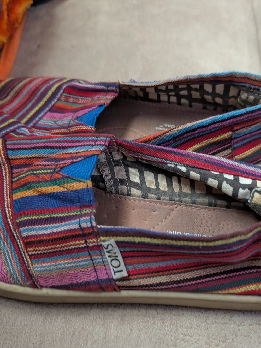 Toms slip shoes